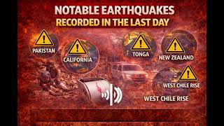 Notable Earthquakes in the Last Twenty Four Hours Biggest Quakes and Most Felt Areas