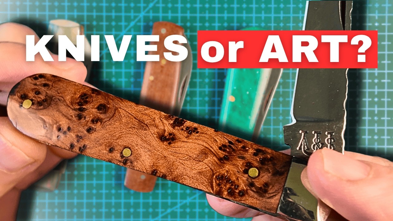 Four Handmade Sheffield Knives That Look Like Art! - YouTube