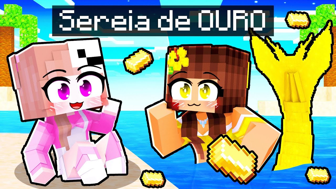LAYSA tem uma MÃE SEREIA DE OURO no MINECRAFT!