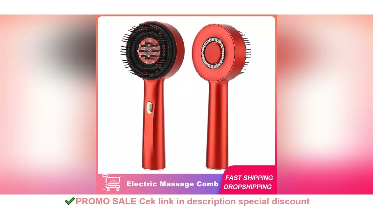Electric Massage Comb Vibration Red Light Hair Growth Massage Scalp Brush Anti Hair Loss Liquid Oil