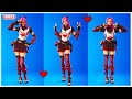 Fortnite cute valentines skin lovely showcased with legendary dance emotes 