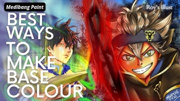 2 Ways - Base Colour In Medibang | Tips & Tricks | Protect Alpha & Clipping | Voice Over | Tutorial