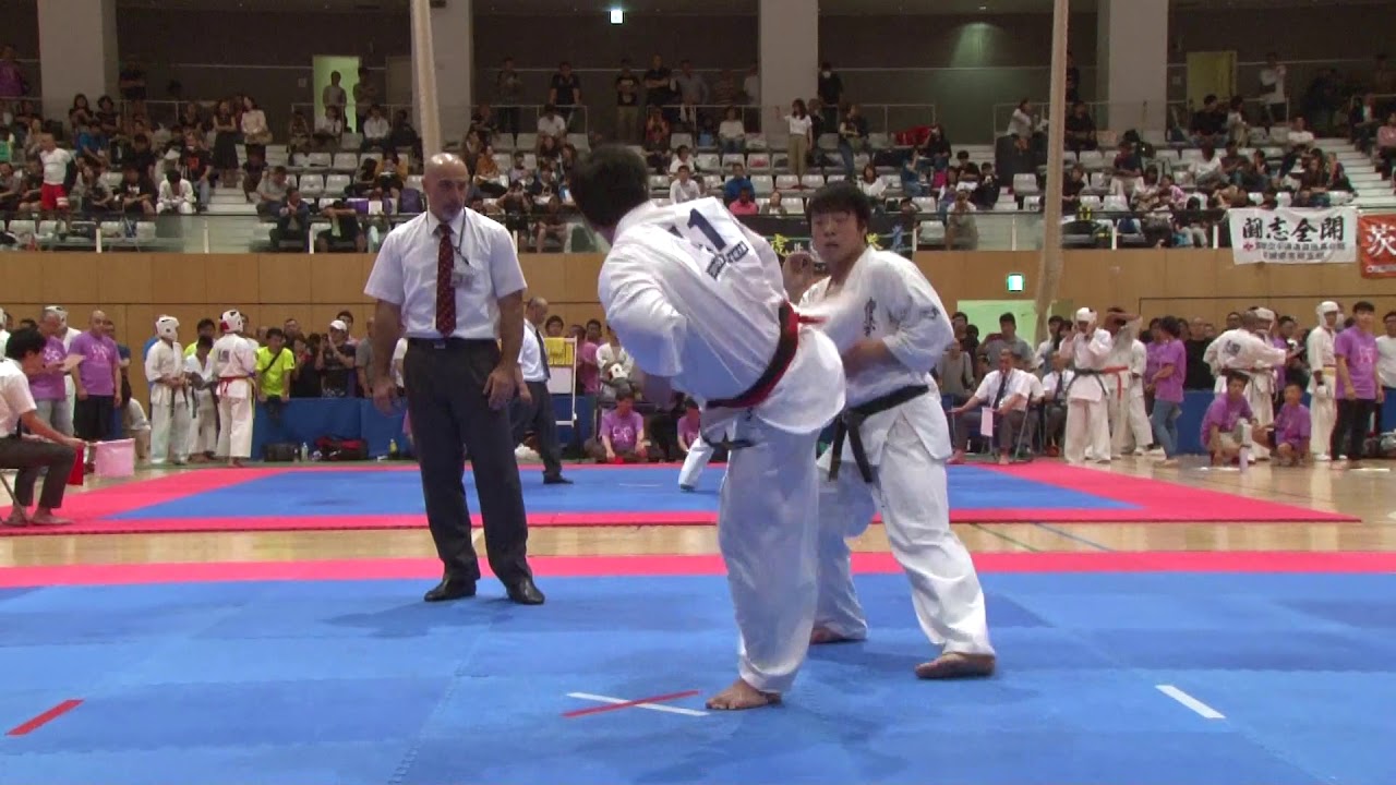 極真 第12回全世界大会最終選抜戦・2回戦 39 大秦零司 vs 41 安島喬平