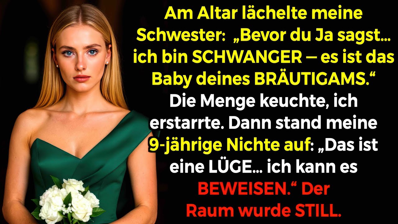 Bei meiner Hochzeit: Schwester behauptet, mein Bräutigam machte sie SCHWANGER—Nichte SCHOCKTE ALLE.