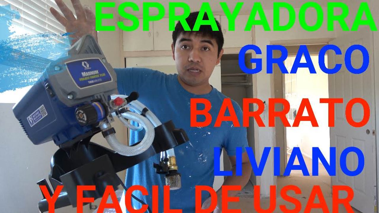 Como usar una Esprayadora Graco barrata facil de llevar - YouTube