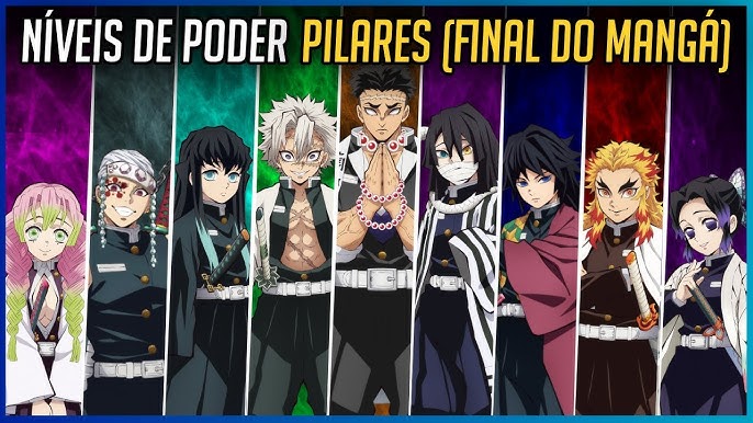 TODOS OS 39 ONIS DE DEMON SLAYER NÍVEIS DE PODER, KIMETSU NO YAIBA