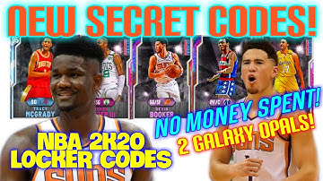 NBA LOCKER CODES GALAXY OPAL DEVIN BOOKER NBA 2K20 Locker Codes