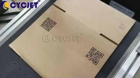 CYCJET Customized UV Inkjet Coding Machine with Two Print Heads for Cardboard QR Code Printing