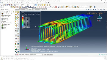 Simulation RC ultra high performance fiber reinforced concrete column under compression in Abaqus