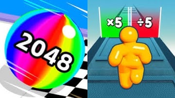 Ball Run 2048 vs Tall Man Run - All Level Gameplay Android,iOS - NEW MOD APK UPDATE GAMEPLAY