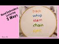 5 ways to hand embroider letters lettering  beginners