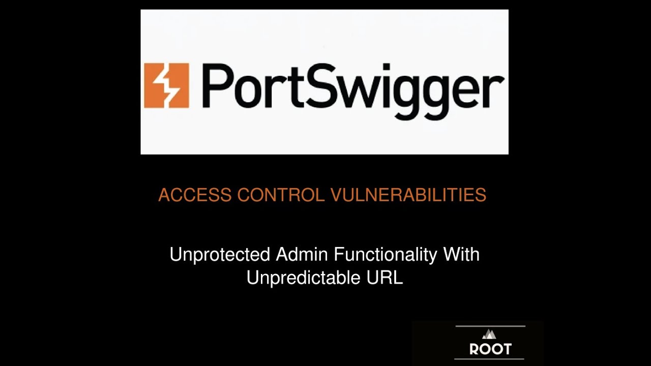 Unprotected admin functionality with unpredictable URL - YouTube