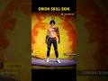 Orion Skill Skin 🔥Crimson Paradox Orion Character | #freefire #shortsfeed #shorts