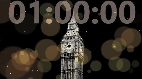 ❌ No Copyright 3D 🕜 1 Minute Countdown Timer w Sound 34 - Free For Video Editor - Minuteur - 無料タイマー