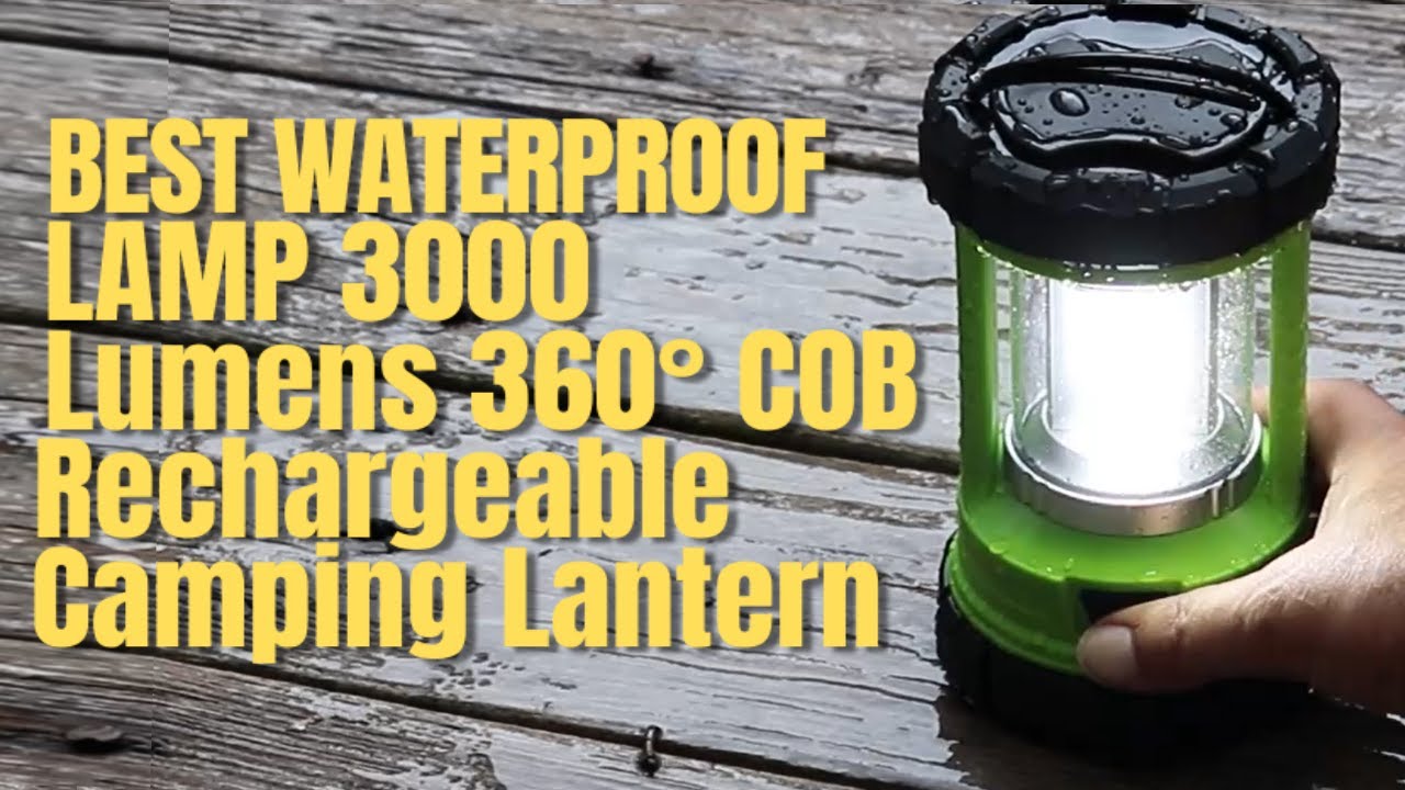 2000 Lumen Rechargeable Waterproof LED Lantern/Battery Bank