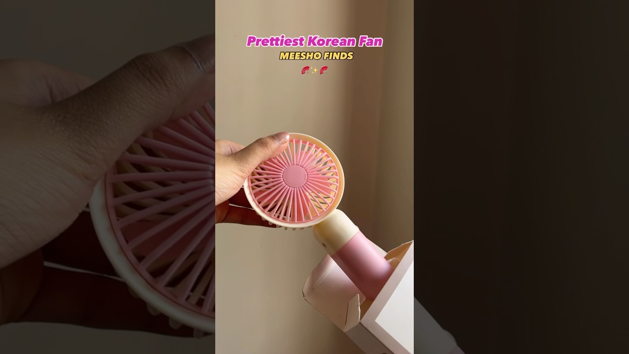 Meesho finds🪭 korean fan ✨| #meeshofinds #unboxing #meeshohaul #cutefinds #koreanfan