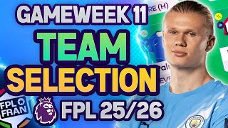 FPL GW11 MY TEAM 🌍 178k | Fantasy Premier League 2025/26