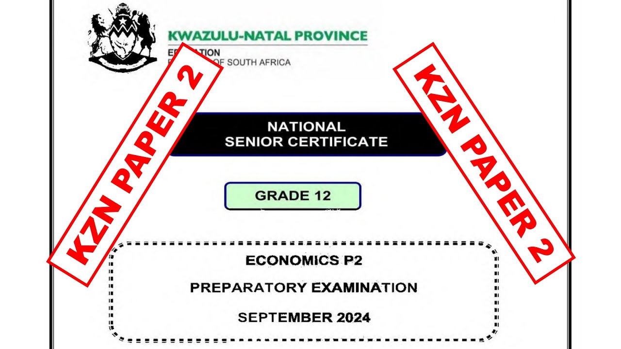 GRADE 12 ECONOMICS PAPER 2 SEPTEMBER 2024 TRIAL EXAM - YouTube