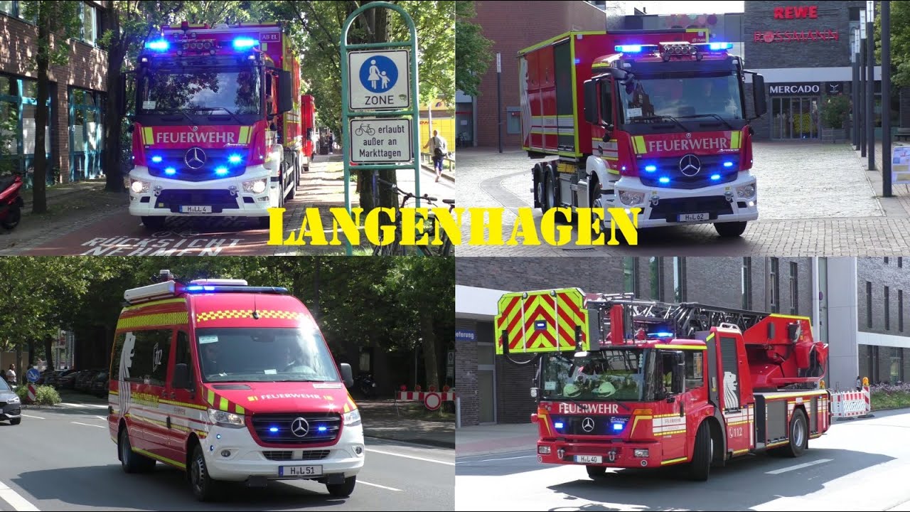 [NEUER ELW 2 & 3 WLFs und vieles mehr!] FEUERWEHR LANGENHAGEN #MontisEinsatzfahrten