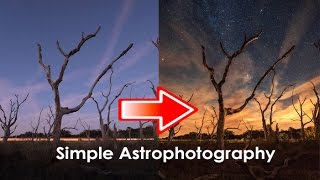 How to photograph stars and photoshop an astrophotography image