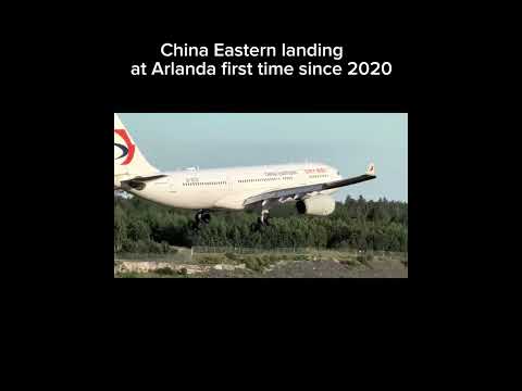 China Eastern lands at Arlanda