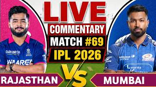 🔴 Mumbai vs Rajasthan Live | RR vs MI 69th Match Live | Mi vs RR Live Score & Fan Commentary🎙️