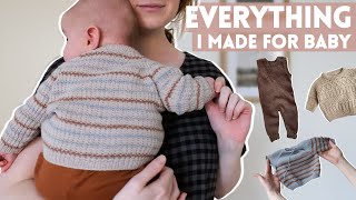 Everything I knit for my baby // chatting about the last 9+ months of making!