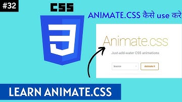 How To Use Animate.Css For Beginners In Hindi part 32 || animate.css को कैसे यूज़ करे.