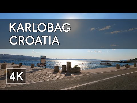 Walking Tour: Karlobag, Croatia - 4K UHD Virtual Travel