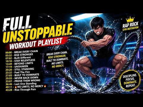 💪 Full Unstoppable Workout Playlist | Rap Rock Gym Motivation Music 2026