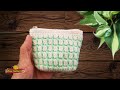 Crochet Block Stitch Bag กระเป๋าโครเชต์ไหมพรมลายอิฐ
