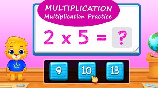 123 Math Multiplication #6 - Multiplication Practice with Lucas and Ruby! | RV AppStudios Games screenshot 1
