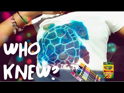 D.I.Y. T-shirt Printing WITH CRAYONS!