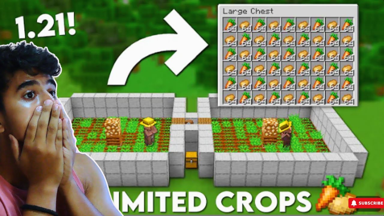 Making AFK Food Farm In MINECRAFT HARCORE [HARDCORE SERIES #3] - YouTube