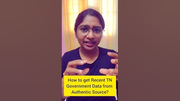 Where to Find Tamilnadu Government Official Data for TNPSC Preparation? #tnpsc #group4 #shortstamil