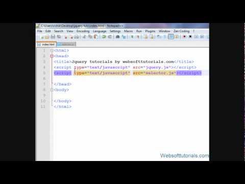 jquery tutorials for beginners - 8 - jquery id selector
