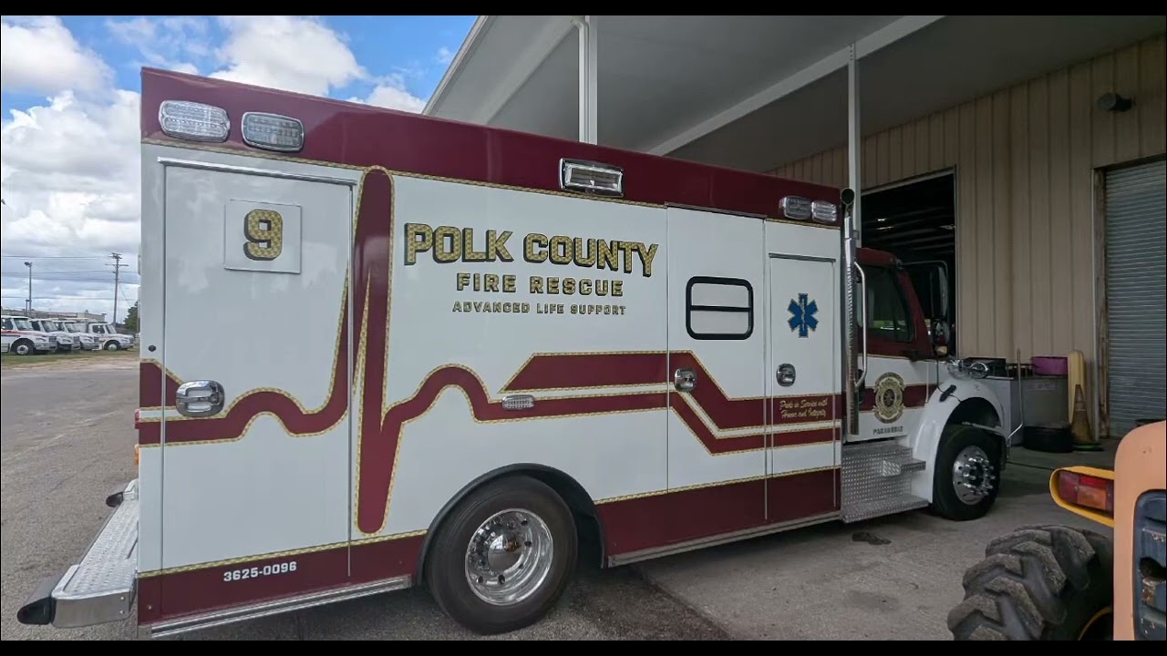 Polk County Fire Rescue brand new Medic 9 