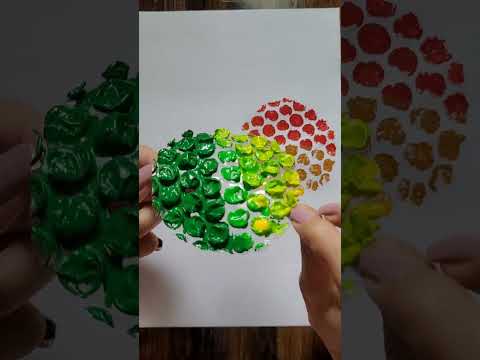 Creative Art With Acrylic Color Shorts Art Satisfying Painting Viralshorts Fun Acylic