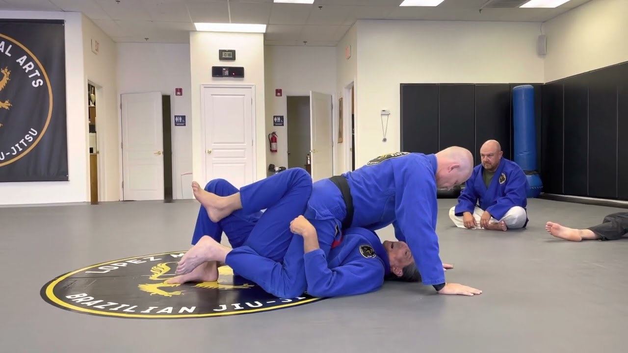 Prof Lopez escape the mount into butterfly guard bjj