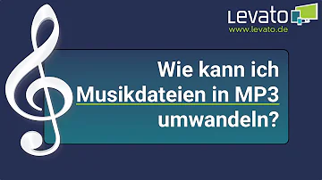 Wie wandelt man eine Audio Datei in MP3 um?