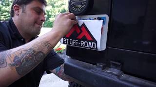 RT Off-Road's License Plate Bolt Lights Installation
