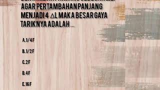 CONTOH & PEMBAHASAN SOAL UN FISIKA BAB ELASTISITAS CONTOH & PEMBAHASAN SOAL UN FISIKA BAB ELASTISITAS