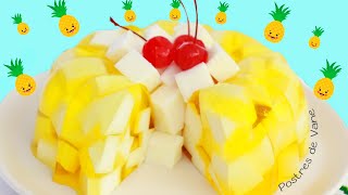 GELATINA de PIÑA con QUESO | Postres de Vane