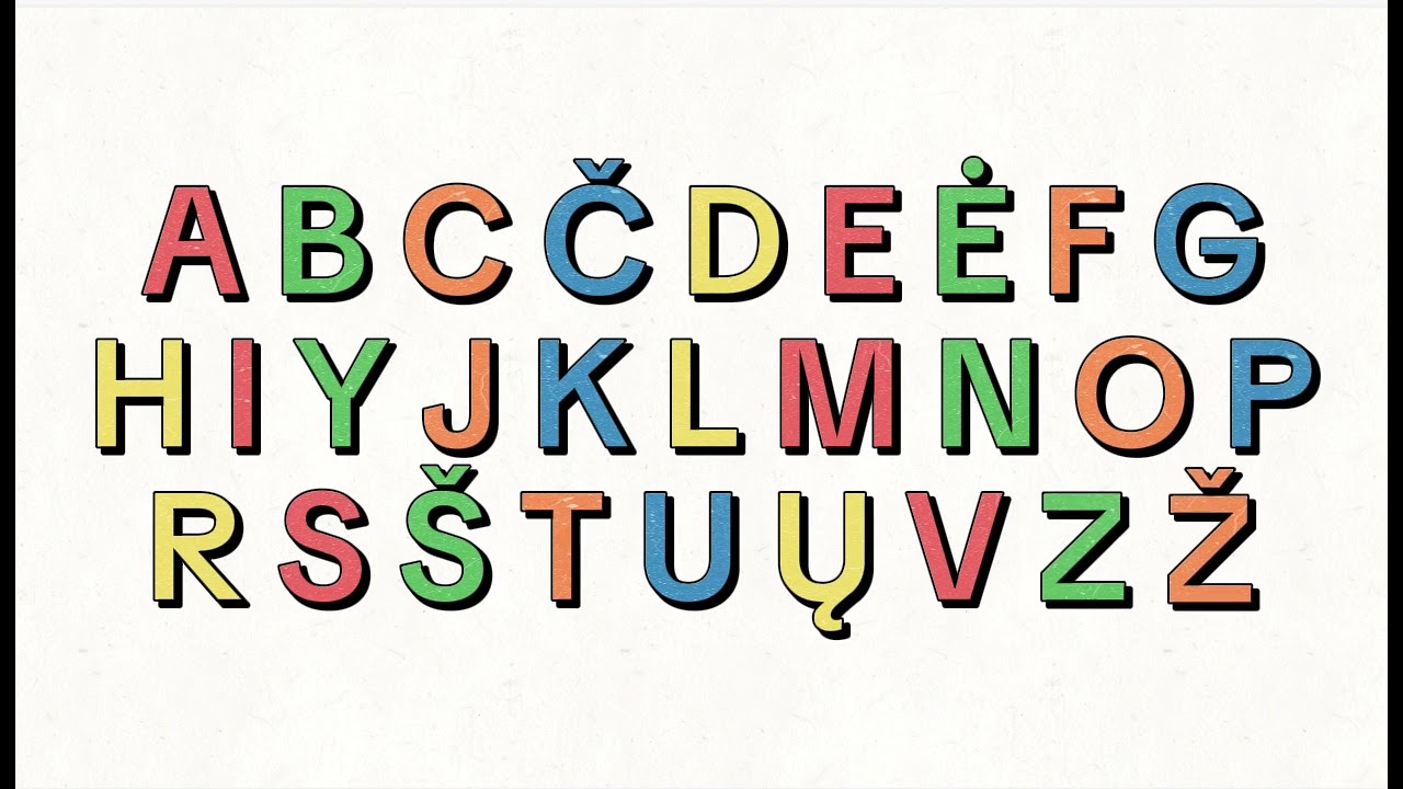 Lithuanian Alphabet Song