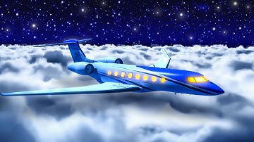 Fall Asleep Above the Clouds in Private Jet | Airplane White Noise