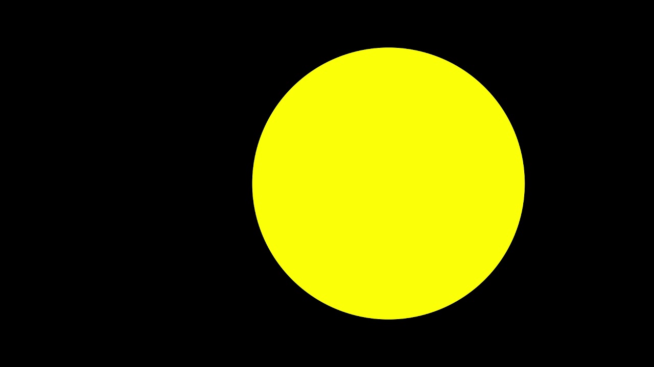 Yellow Circle Black Background Right To Left YouTube