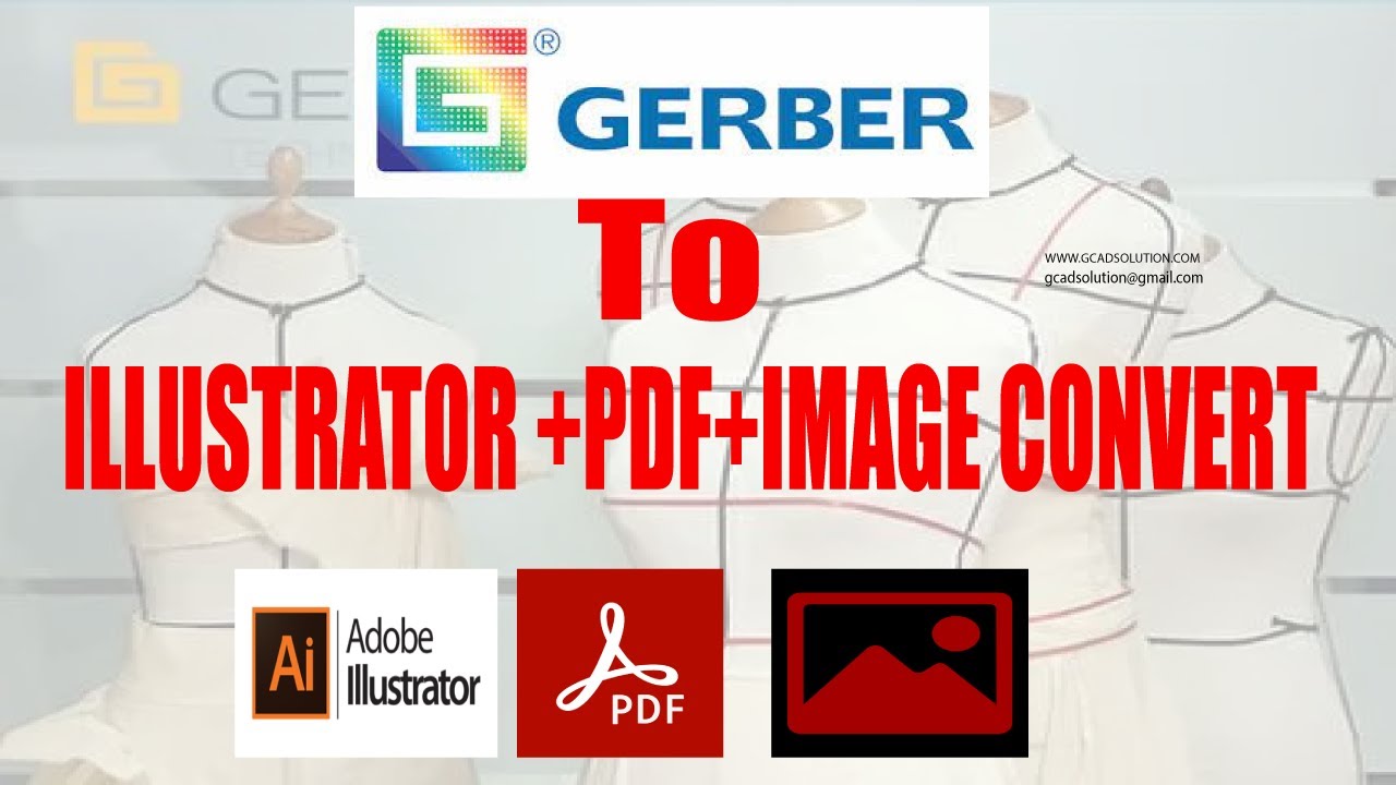 How to convert Gerber Accumark file to illustrator to pdf to image very