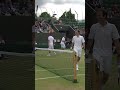 If you can’t beat them, join them 🤝 #Shorts #Tennis #Wimbledon