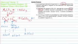 Gravimetric Analysis -02 Study Guide Problem Solving