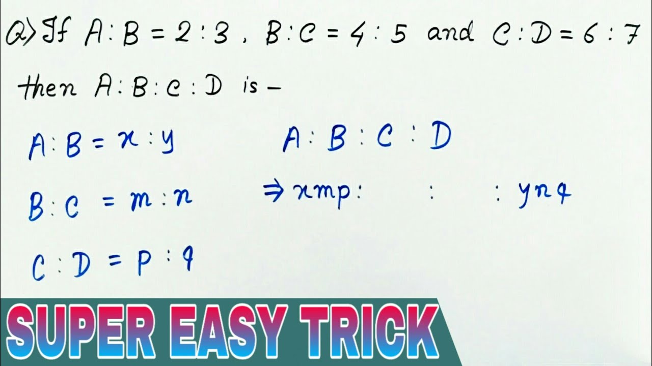 Ratio and Proportion Tricks in hindi | Ratio and Proportion tricks ...